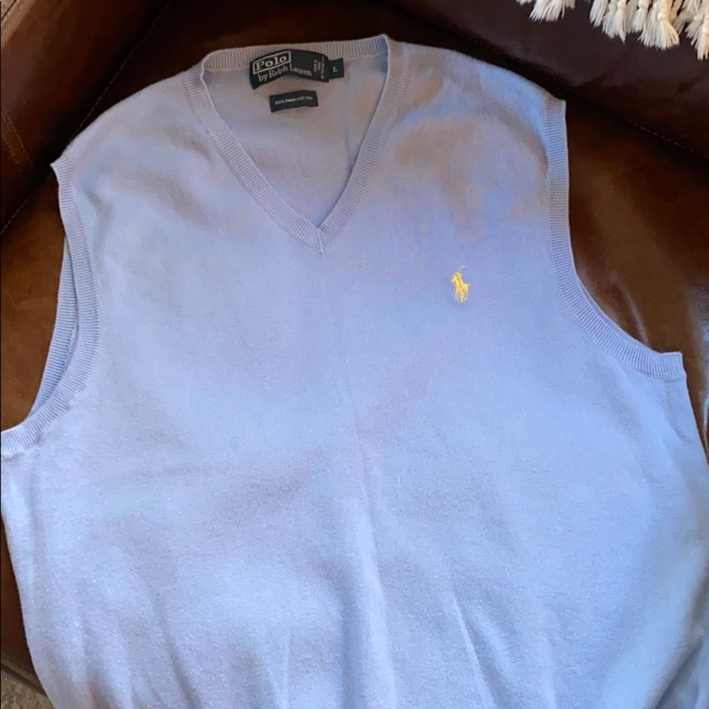 Polo Ralph Lauren V-neck Pima Cotton Sweater Vest